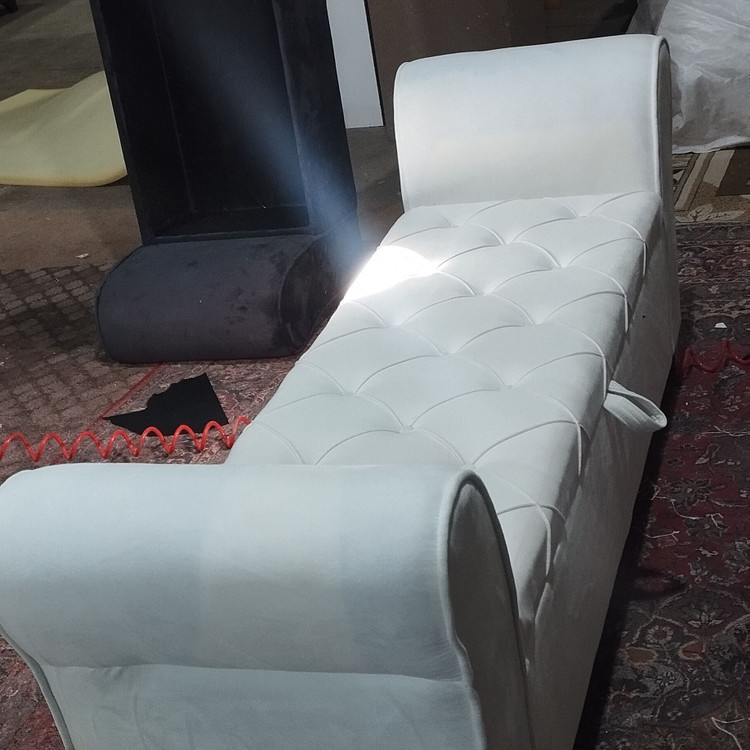 لاوست دونفره باکسدار چرم و پارچه هزینه ارسال به عهده مشتری