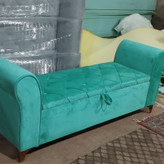 لاوست دونفره باکسدار چرم و پارچه هزینه ارسال به عهده مشتری