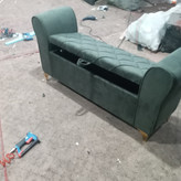 لاوست دونفره باکسدار چرم و پارچه هزینه ارسال به عهده مشتری